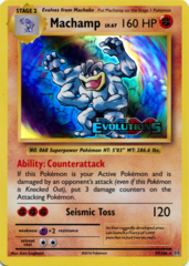 Machamp 59/108 Sheen Holo Promo - XY Evolutions Prerelease